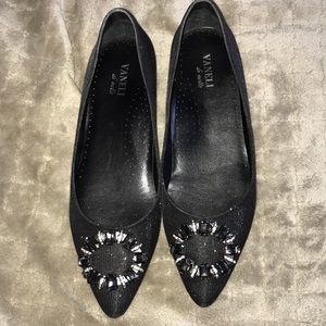 Vaneli di Notte Black Shimmery Flats